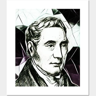 George Stephenson Black and White Portrait | George Stephenson Artwork 3 Posters and Art